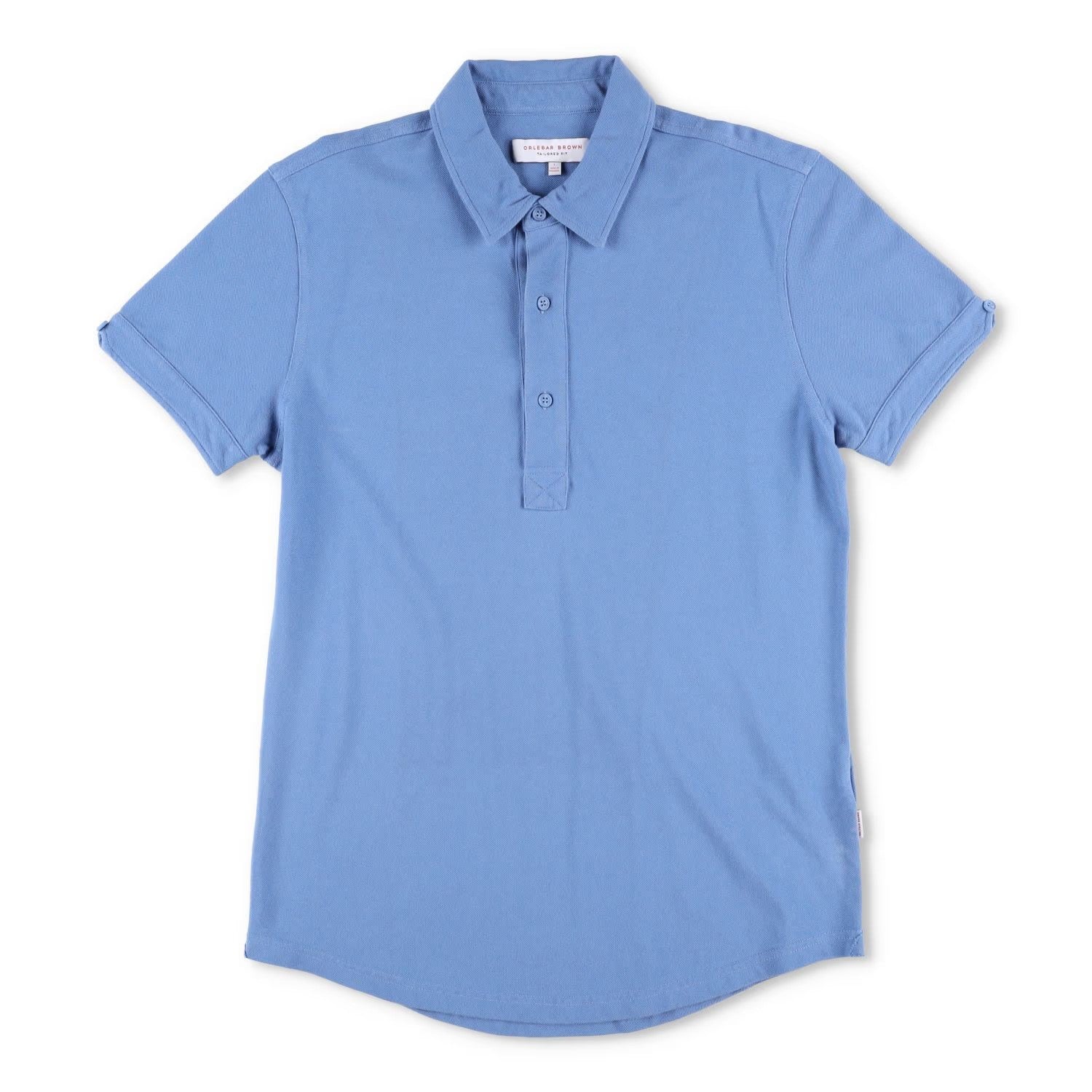 ORLEBAR BROWN Mens Polo Shirt Short Sleeve Collared Blue Cotton Size L RRP 275