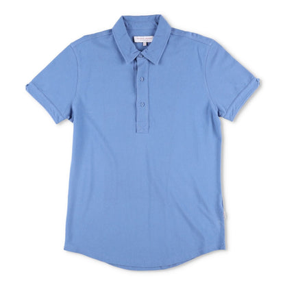ORLEBAR BROWN Mens Polo Shirt Short Sleeve Collared Blue Cotton Size L RRP 275