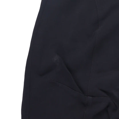 MUGLER Womens Trousers Flared Leg with Front Slits Black Size 36 RRP 770 — View 11