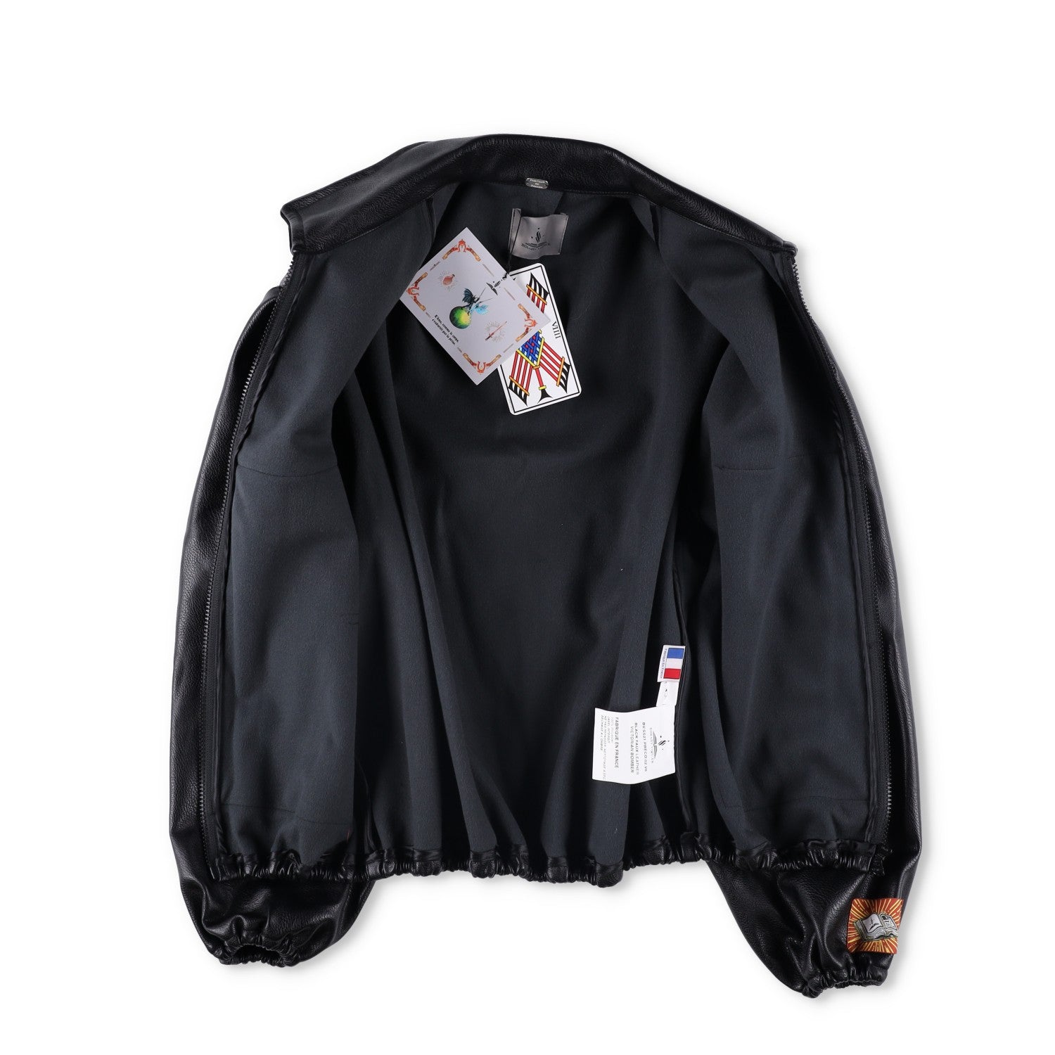 BORAMY VIGIEUR Faux Leather Full Zip Mens Biker Jacket Size Small RRP500 — View 12