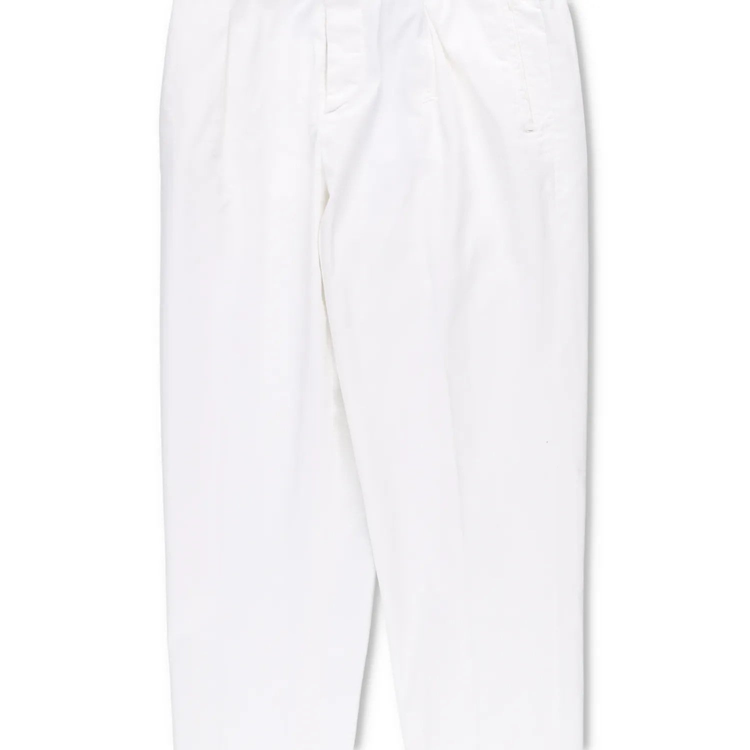 KITON Mens Trousers Cotton Blend Dress Pants White Slash Pockets Size 34 RRP 800 — View 3