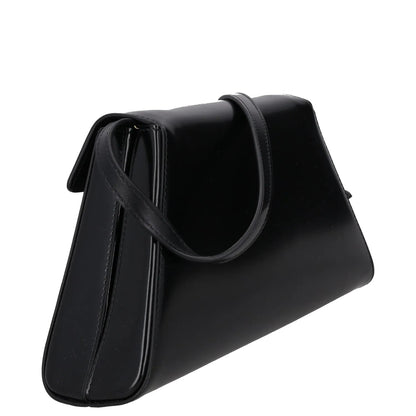 PRADA Womens Spazzolato Brushed Leather Shoulder Bag Black Size M RRP 2650 — View 3