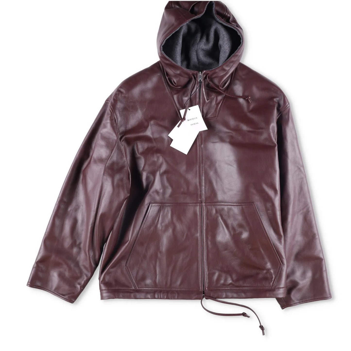 BOTTEGA VENETA Mens Nappa Wool Blouson Bomber Jacket Red Burgundy Size L RRP4900 — View 6