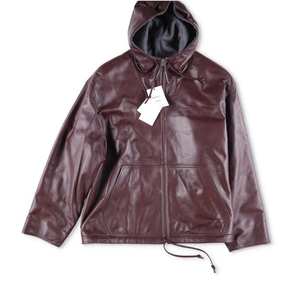BOTTEGA VENETA Mens Nappa Wool Blouson Bomber Jacket Red Burgundy Size L RRP4900 — View 6