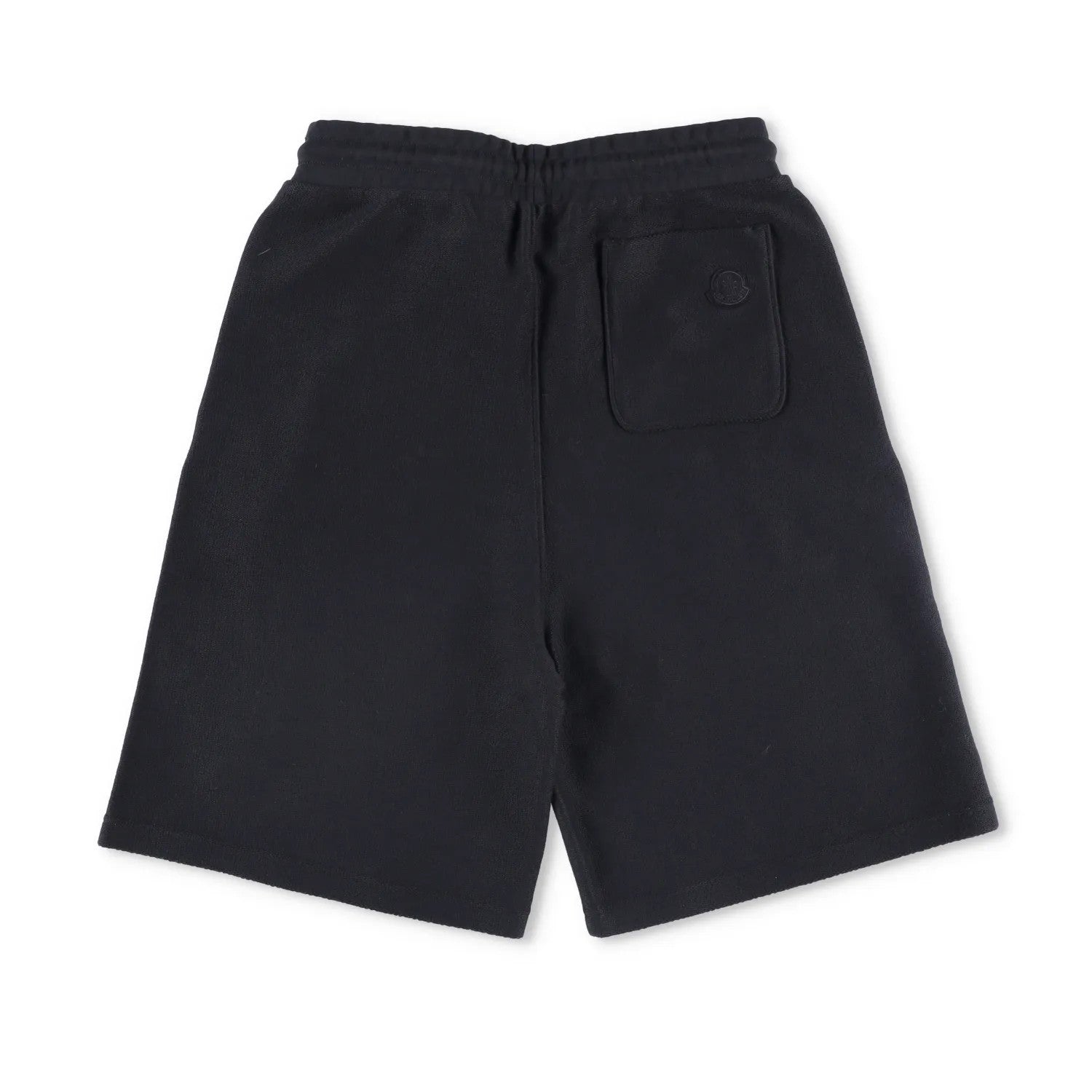 MONCLER Mens Shorts Sweat Black Mid Rise Logo Flat Front Drawstring XS RRP 475 — View 8
