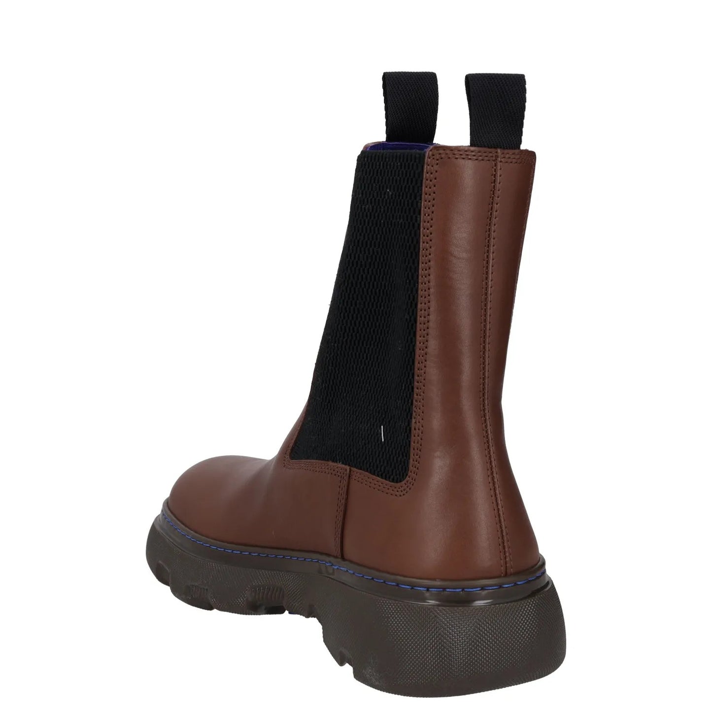 BURBERRY Mens Creeper Chelsea Boot Brown Leather Round Toe High Ankle UK6 RRP970 — View 5