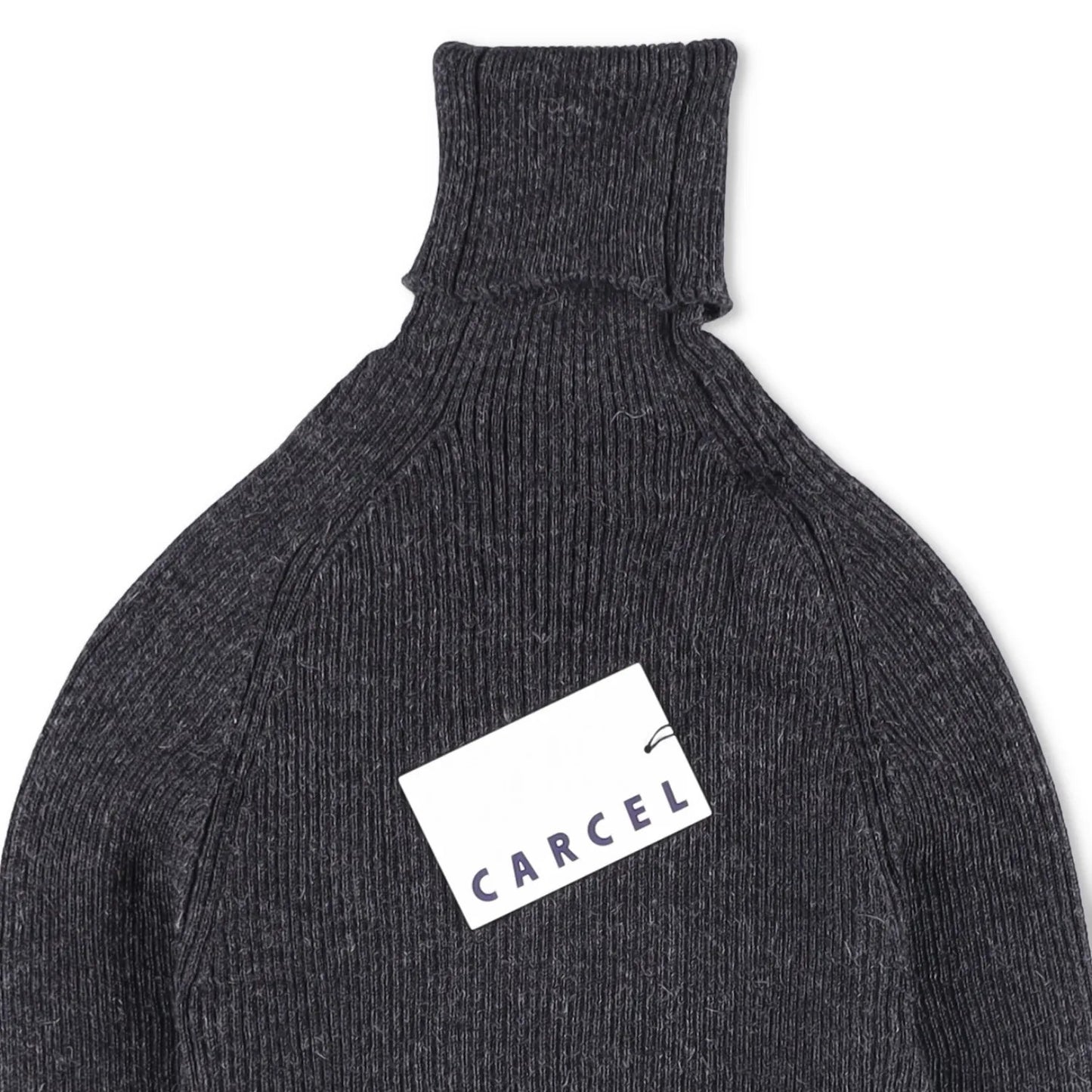 CARCEL Womens Turtle Neck Jumper Baby Alpaca Wool Pullover Grey Size 3 RRP 300 — View 6