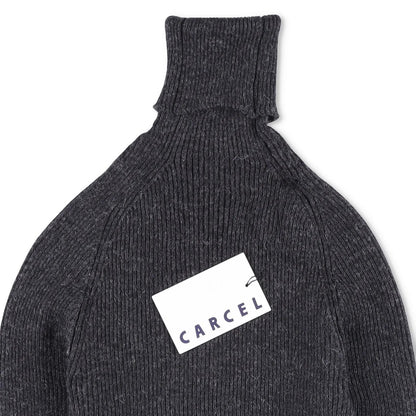 CARCEL Womens Turtle Neck Jumper Baby Alpaca Wool Pullover Grey Size 3 RRP 300 — View 6