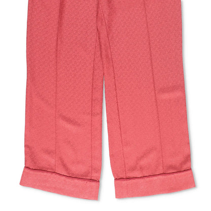SLEEPER Women Sleeper Pastelle Oversized Jacquard Pyjama Pants Red XXS/XS RRP215 — View 4