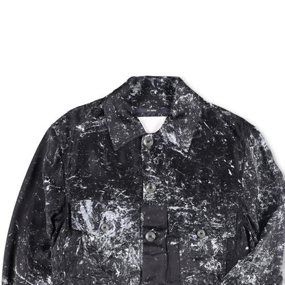 SONG FOR THE MUTE Mens Jacket Black Viscose Collared Buttoned Size 44 RRP 1045 — View 2