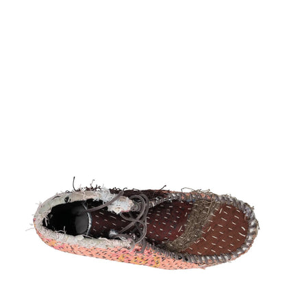 BY WALID Mens Moccasin High Top Shoes Multicoloured Leather Lace Up  UK 8 RRP700 — View 7