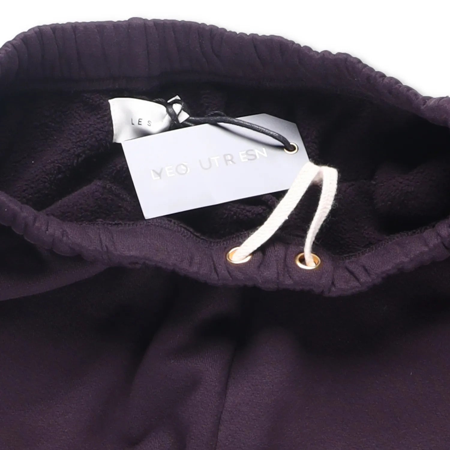 LES TIEN Mens Joggers Relaxed Fit Cotton Purple Elastic Waist Size S RRP200 — View 6