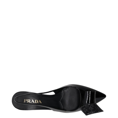 PRADA Womens Modellerie Torchon 55 Mid Heel Point Toe Pumps Black EU 39 RRP 1320 — View 7