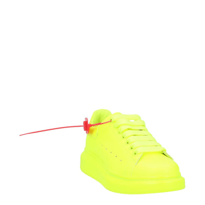 ALEXANDER MCQUEEN Womens Trainer Yellow Leather Low Top Lace Up UK 4.5 RRP 450 — View 2