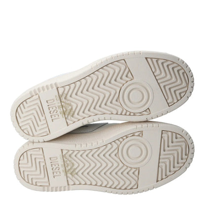 DIESEL Womens S-Ukiyo V2 Low Sneaker Leather Low Tops White EU 37 RRP 195 — View 10