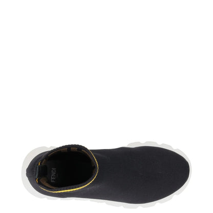 FENDI Boys Trainers Black Synthetic Knit Sock  Pull On Rubber Sole EU 31 RRP 175 — View 7