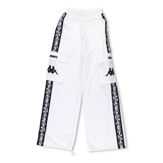 CHARMS x KAPPA Womens Track Pants White Black Trousers Logo Size S RRP 150