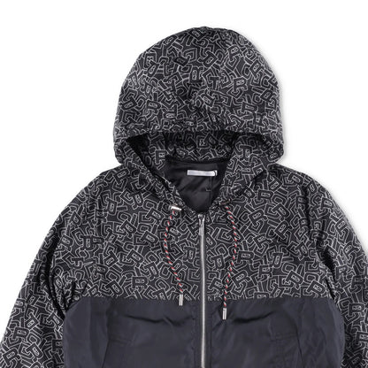 DIOR HOMME Mens Jackets AO Logo Hooded Zipped Black Two Tone Size 46 RRP 1450 — View 2