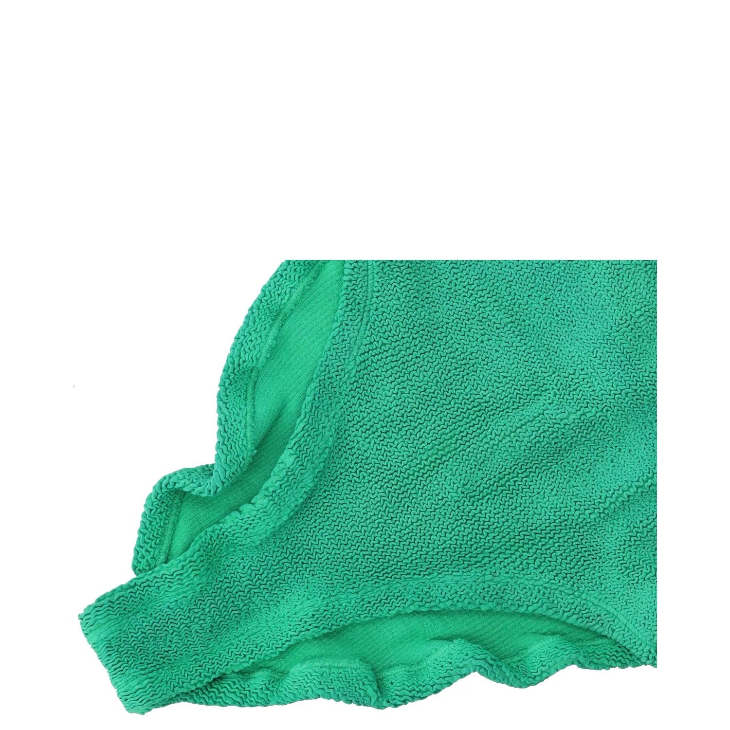 HUNZA G Womens Domino Swimdress Emerald Green Crinkle One Piece One Size RRP 150 — View 4