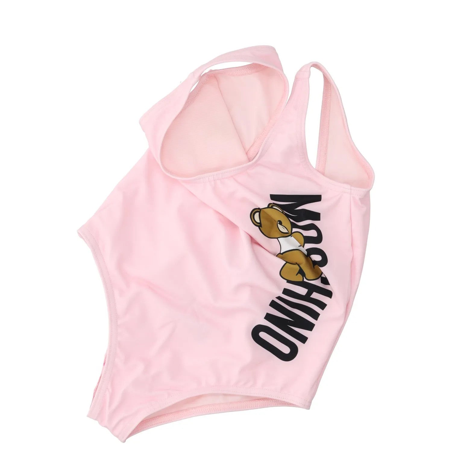MOSCHINO KIDS Girls Climbing Toy Swimsuit Pink One Piece Logo 4 Years RRP 88 — View 3