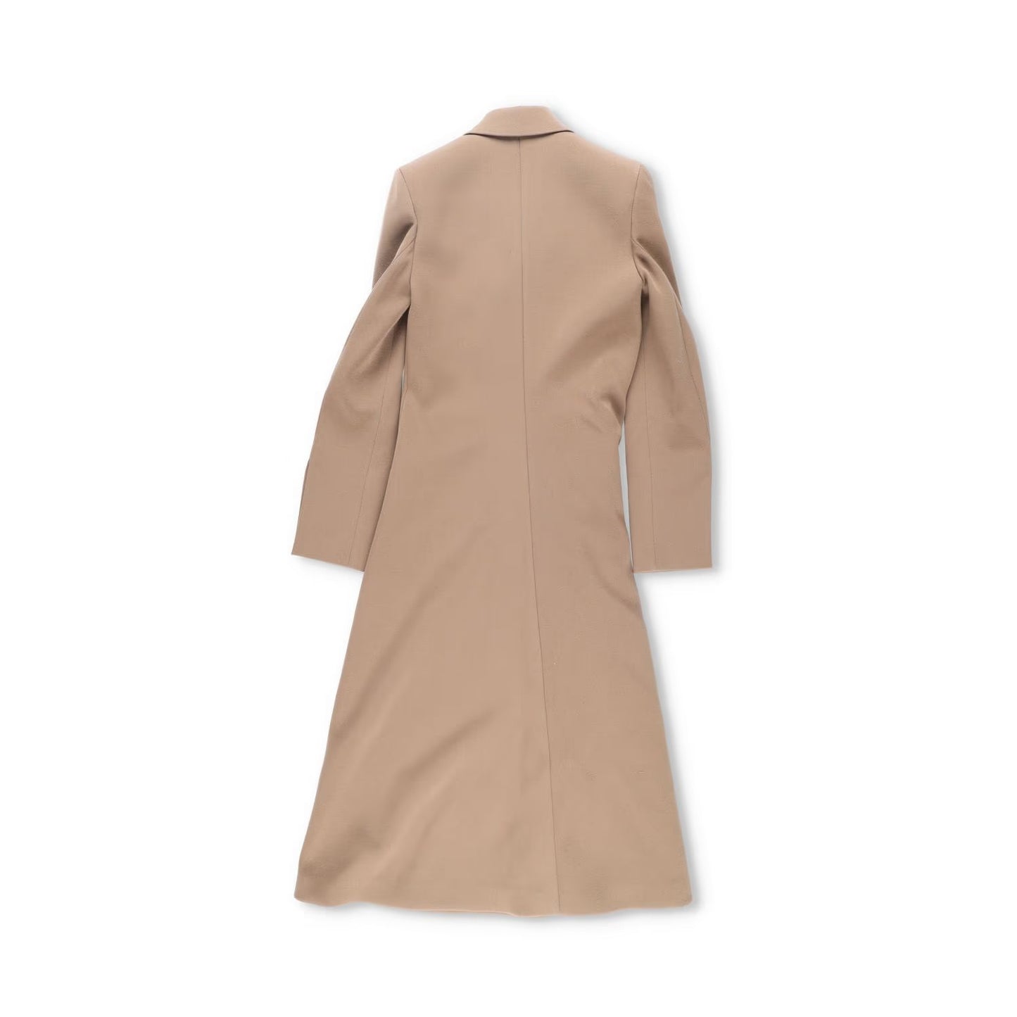 BOTTEGA VENETA Womens Long Beige Wool Coat Double Breasted Size 38 RRP 3500 — View 6