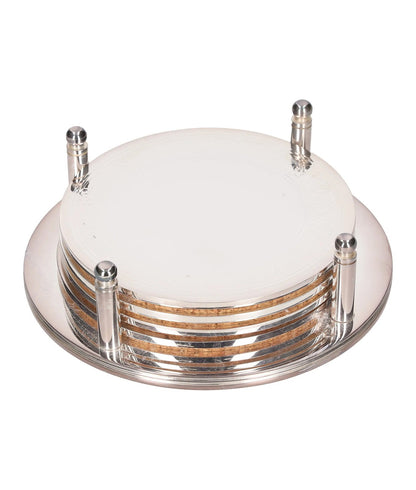 SOHO HOME Rochester Engraved Silver Coasters Set Of 4 Stainless Steel OS RRP 125 — View 6