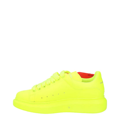 ALEXANDER MCQUEEN Womens Trainer Yellow Leather Low Top Lace Up UK 4.5 RRP 450 — View 4