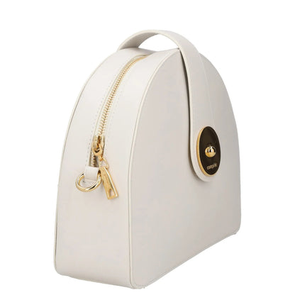 COMPLET Womens Midge Crossbody Bag Leather White Snap Closure Zip Size M RRP 500 — View 6