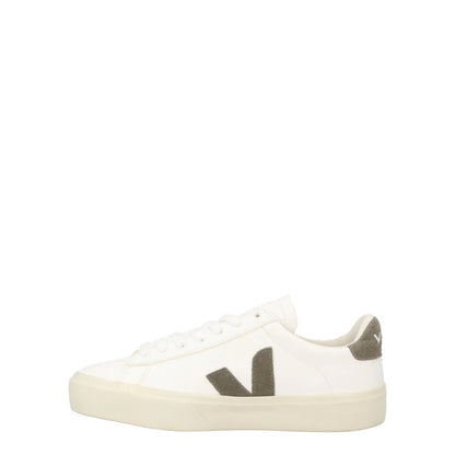 VEJA Womens Campo Trainers White Khaki Leather Low Tops Lace Up UK 2 RRP 150 — View 4