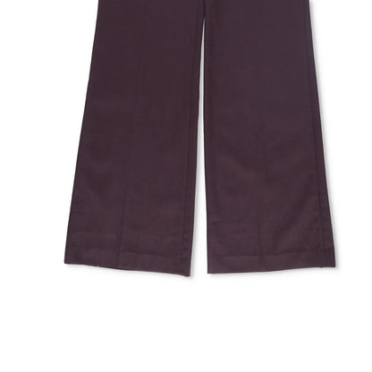 FRANKIE SHOP Womens Lyra Flared Pants Purple Flat Front Zipped Size M RRP 212.1 — View 4