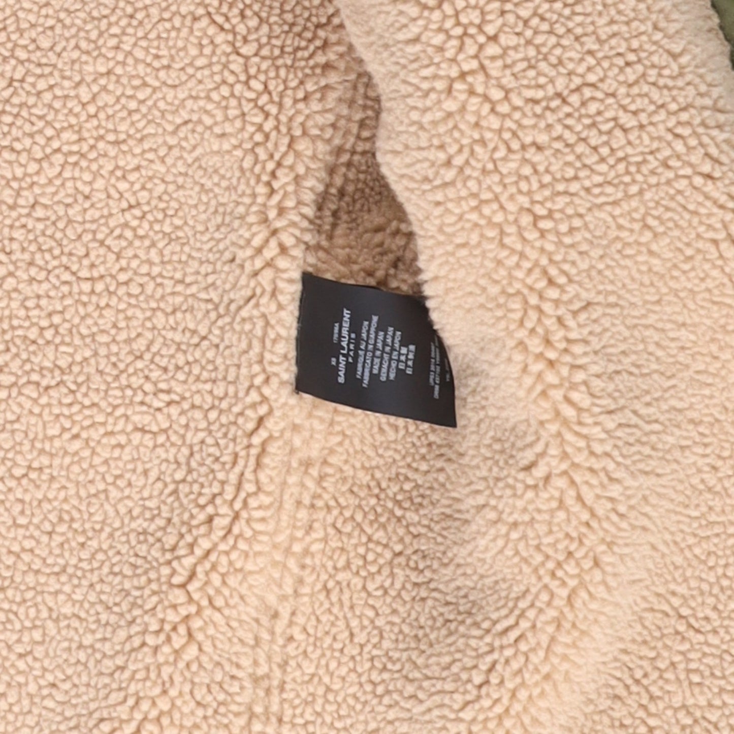 SAINT LAURENT Cotton Mens Parka Jacket Green Shearling Lining Size XS RRP3000 — View 8