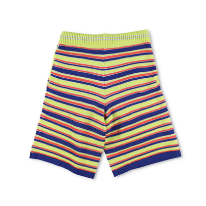 AGBOBLY Mens Multi-Stripe Knit Bermuda Shorts Multicoloured Knit Size L RRP 785 — View 8