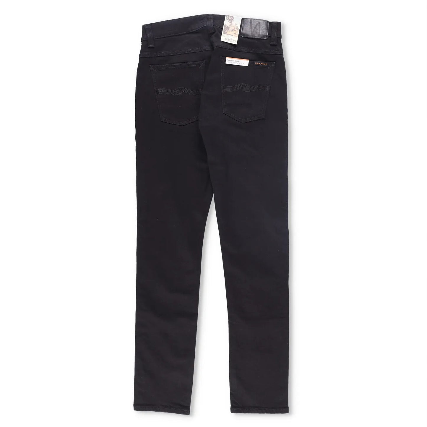 NUDIE JEANS Mens Skinny Jeans Tight Terry Black Stretch Denim 5 Pocket 32 RRP105 — View 11