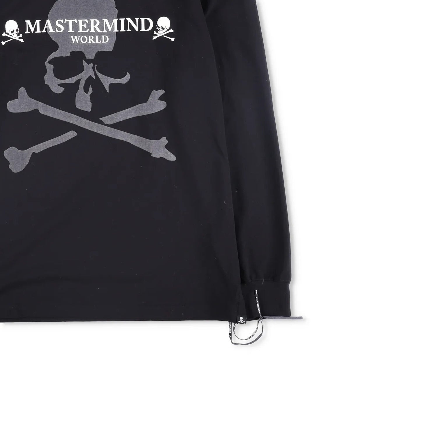 MASTERMIND Mens Jumper Cotton Black Large Print Logo Crew Neck Size L RRP 750 — View 4