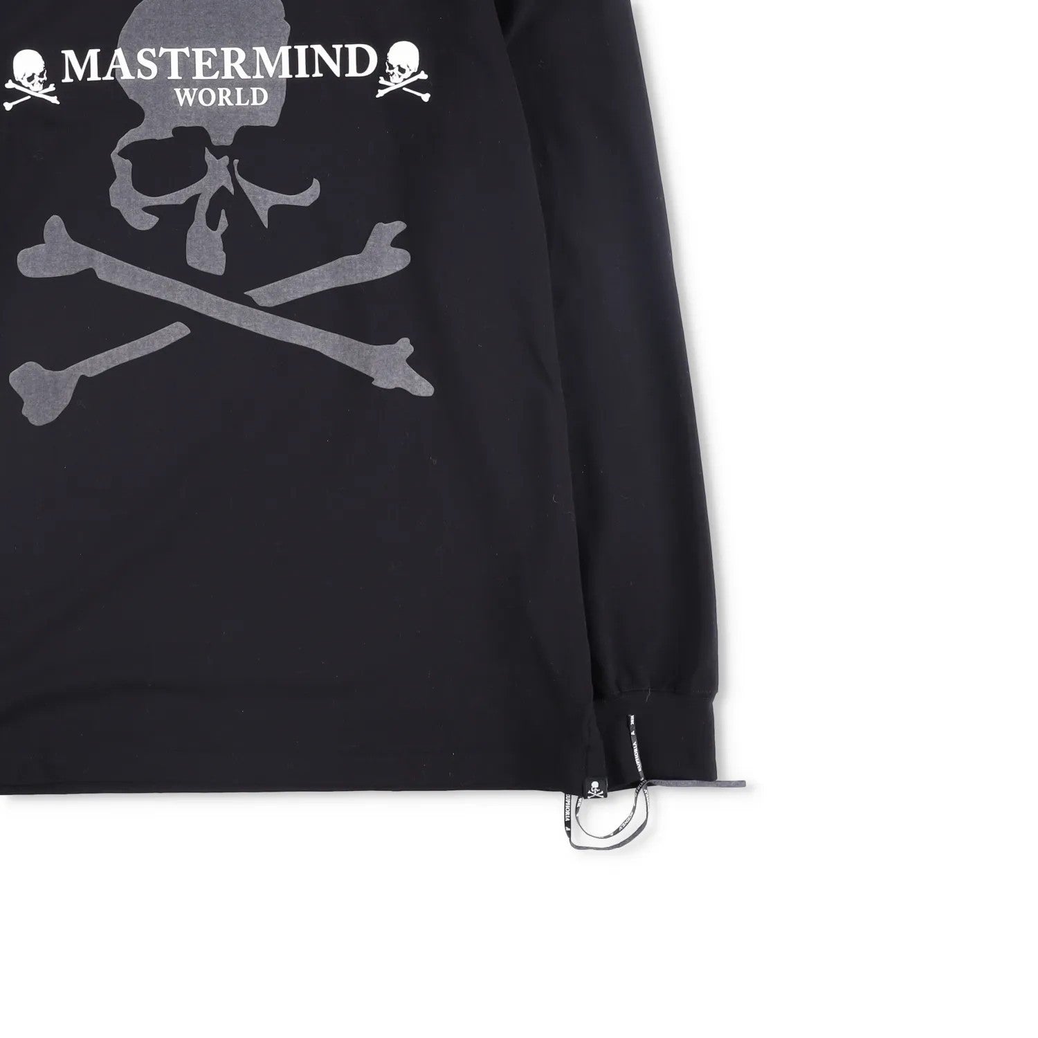 MASTERMIND Mens Jumper Cotton Black Large Print Logo Crew Neck Size L RRP 750 — View 4