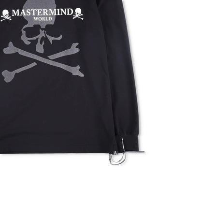 MASTERMIND Mens Jumper Cotton Black Large Print Logo Crew Neck Size L RRP 750 — View 4
