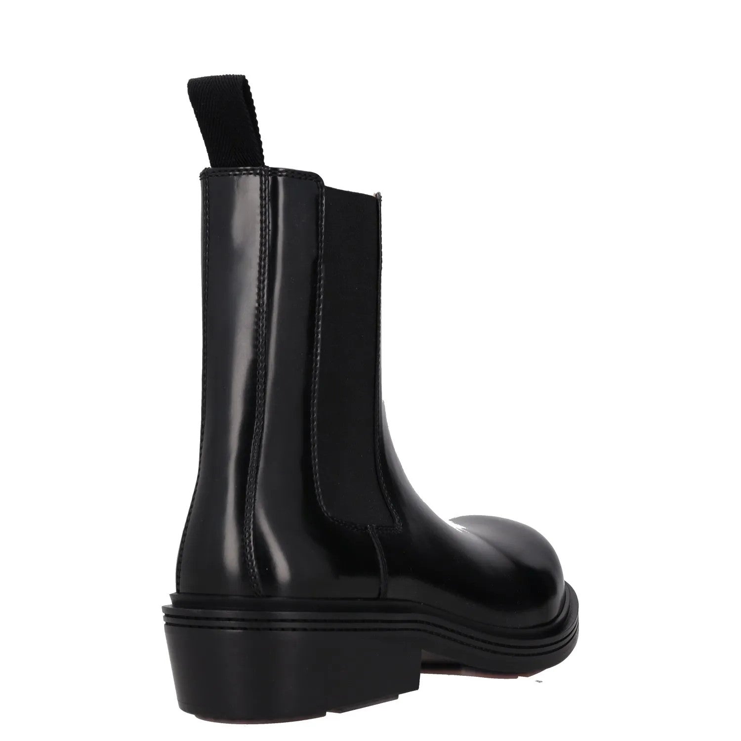 BOTTEGA VENETA Womens Chelsea Ankle Boot Vinyl Leather Black UK 2 RRP 1445 — View 6