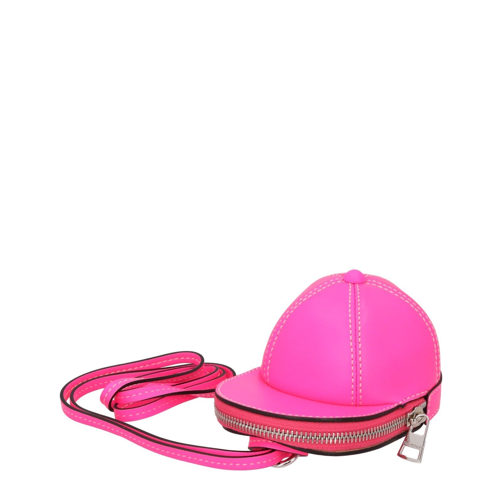 JW ANDERSON Leather Pink Mini Nano Bag Coin Purse Handbag Neon RRP360 — View 2