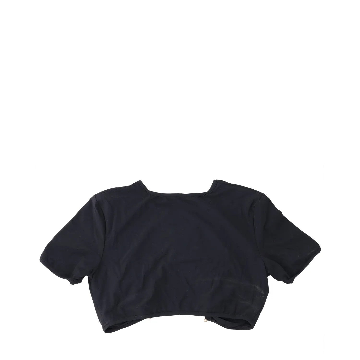 CHRISTOPHER ESBER Womens Prong T-Shirt Cropped Black Short Sleeve UK 12 RRP 180 — View 4