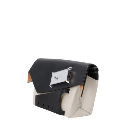MAISON MARGIELA Womens Leather Snatched Bag Black White One Size RRP 1220 — View 2