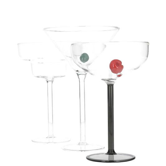 MAISON BALZAC X Browns Cocktail Glass Gift Set Of 3 Multicoloured OS RRP 140 — View 2