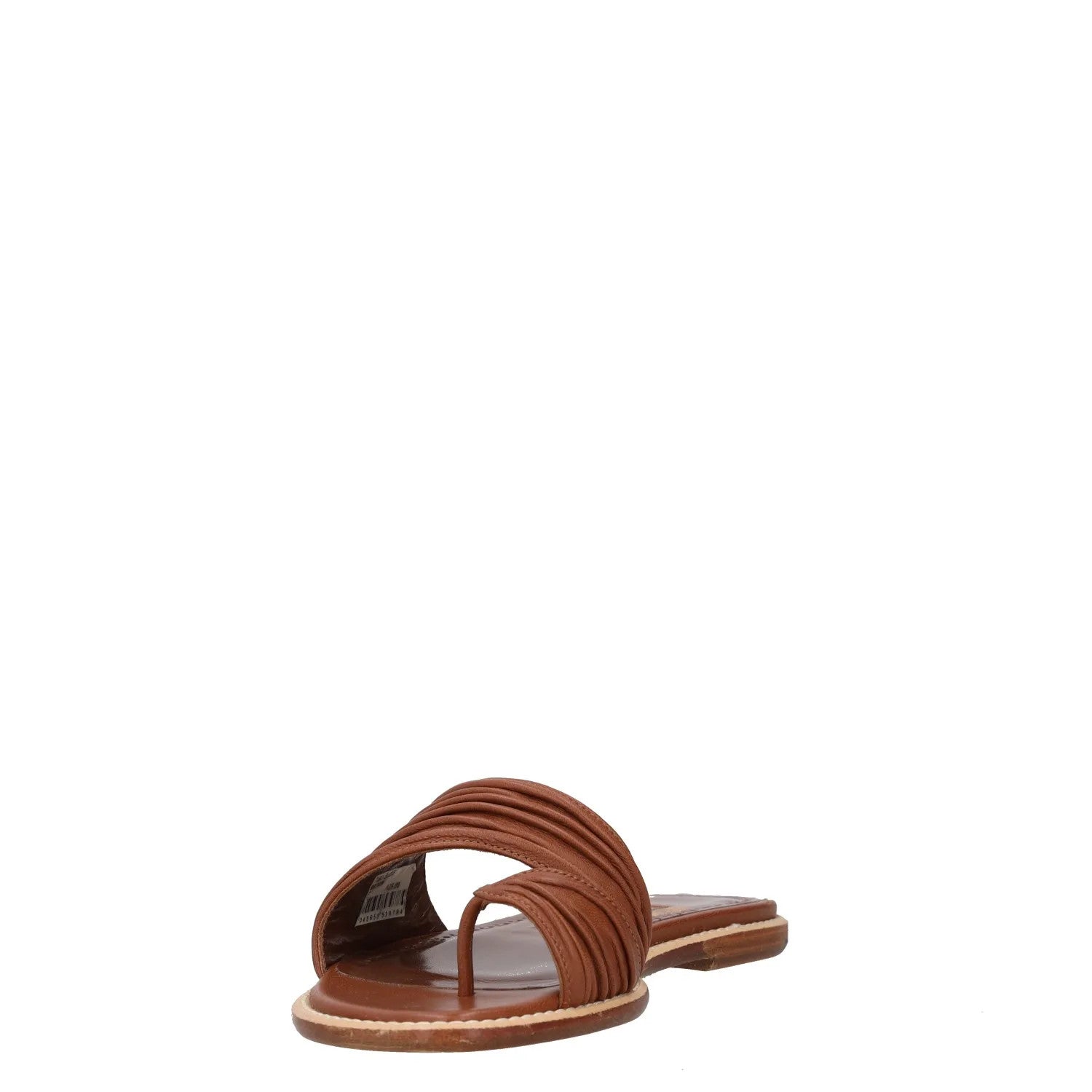 MANOLO BLAHNIK Womens Sandal Brown Leather Slider Open Toe Flat UK 4 RRP 600 — View 3