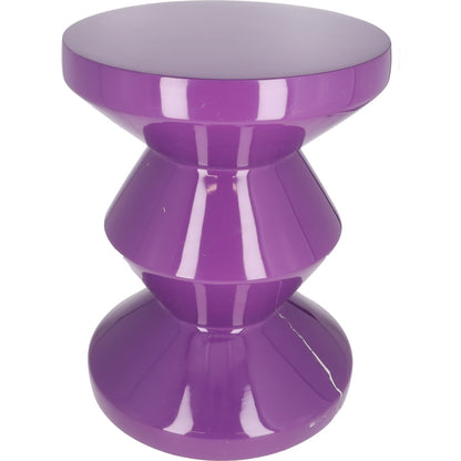 POLS POTTEN Zig Zag Stool Purple Glossy Stackable Modern One Size RRP 367 — View 5