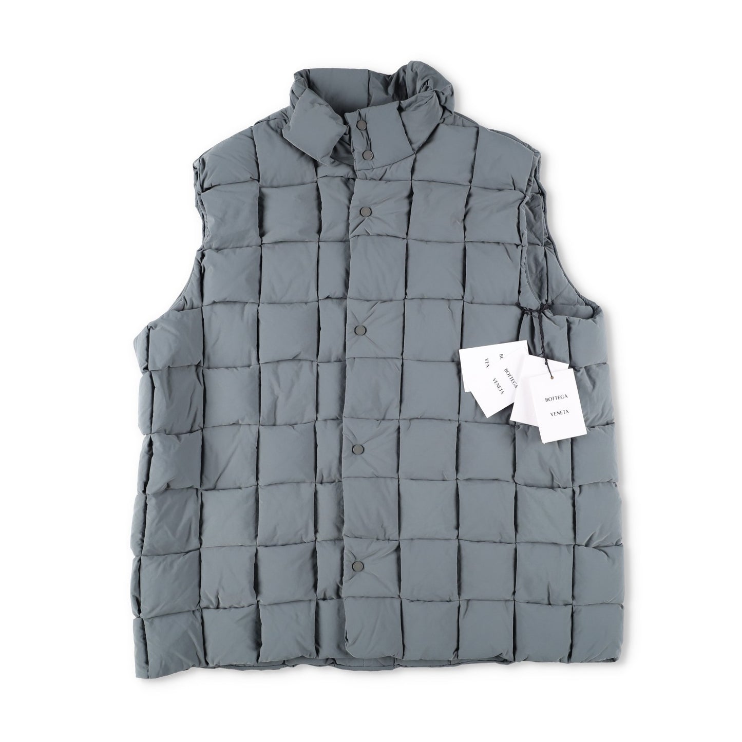 BOTTEGA VENETA Mens Quilted Interractio Puffer Gilet Sage Green Size M/L RRP3500 — View 8