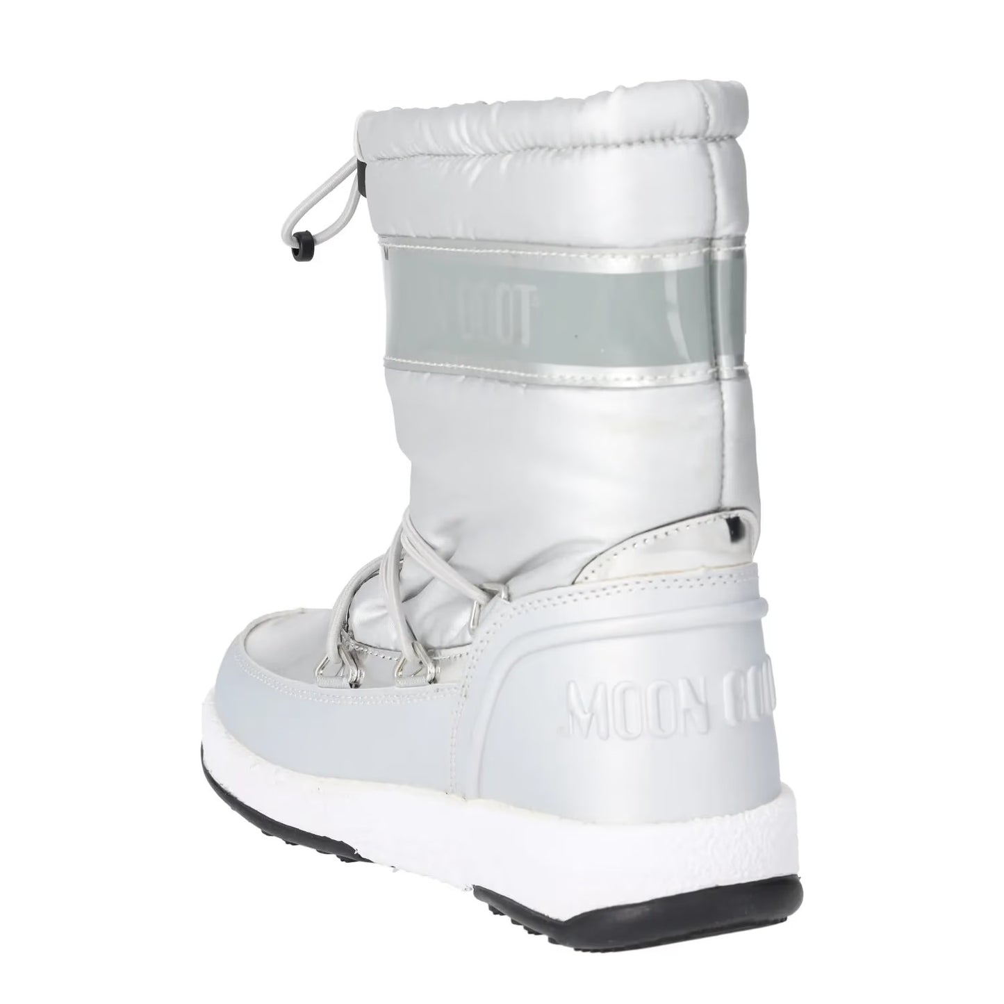 MOONBOOT Womens Mid Calf Snow Boots Drawstring Closure White Grey UK12.5 RRP 150 — View 5