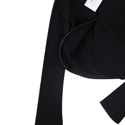JADE CROPPER Womens Next Gen Long Sleeve Cardigan Black Size XS - S RRP 440 — View 4