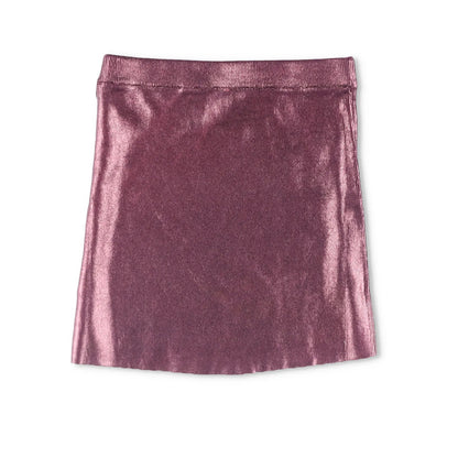 DIESEL Womens Knitwear Mini Skirt Shades Of Metallic Foil Total Purple S RRP 185 — View 8