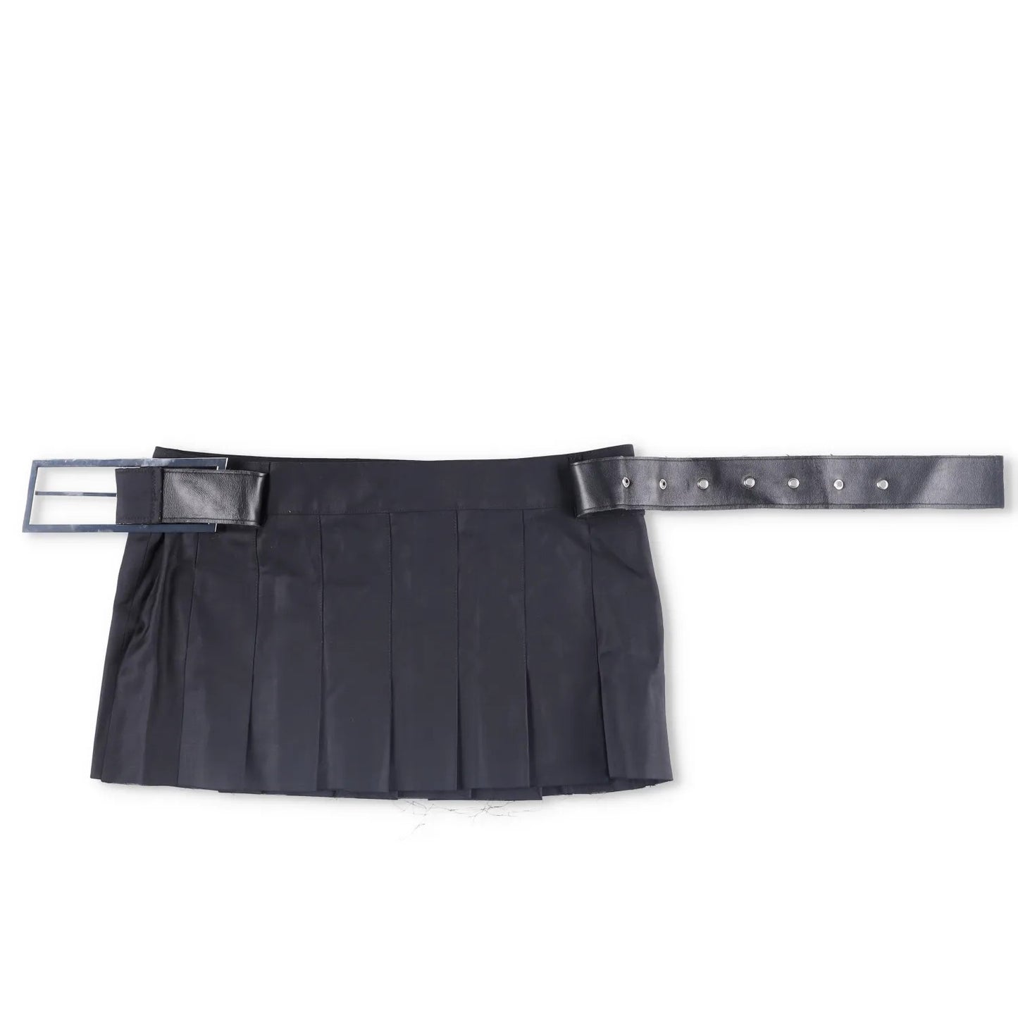 16ARLINGTON Womens Nimue Mini Skirt Pleated Black with Belt Size 10 RRP 700 — View 7