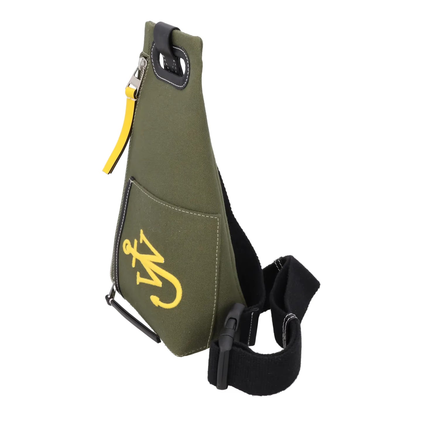 J.W. ANDERSON Unisex Adults Anchor Bum Bag Green Yellow Black Size M RRP 340 — View 2