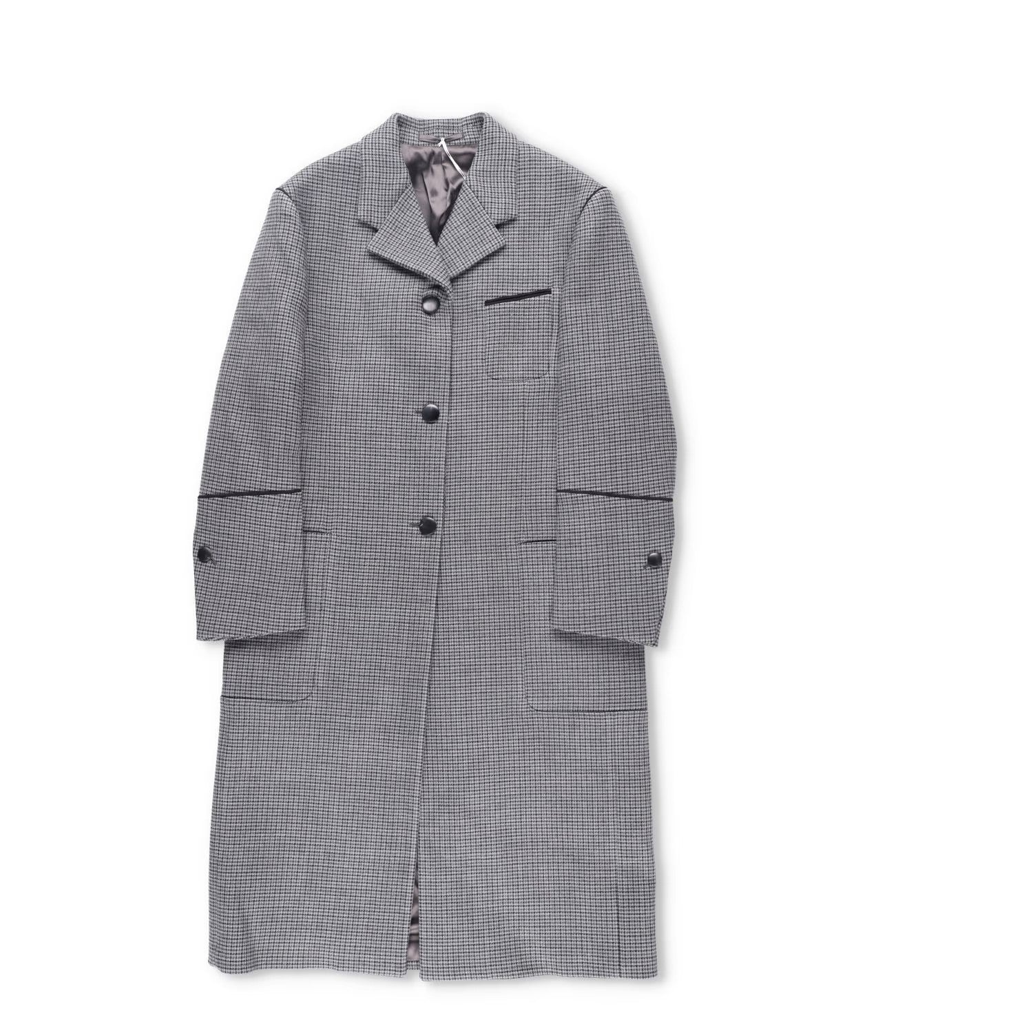 SALVATORE FERRAGAMO Womens Overcoat Knee Length Grey Collared Size 42 RRP 4045 — View 2